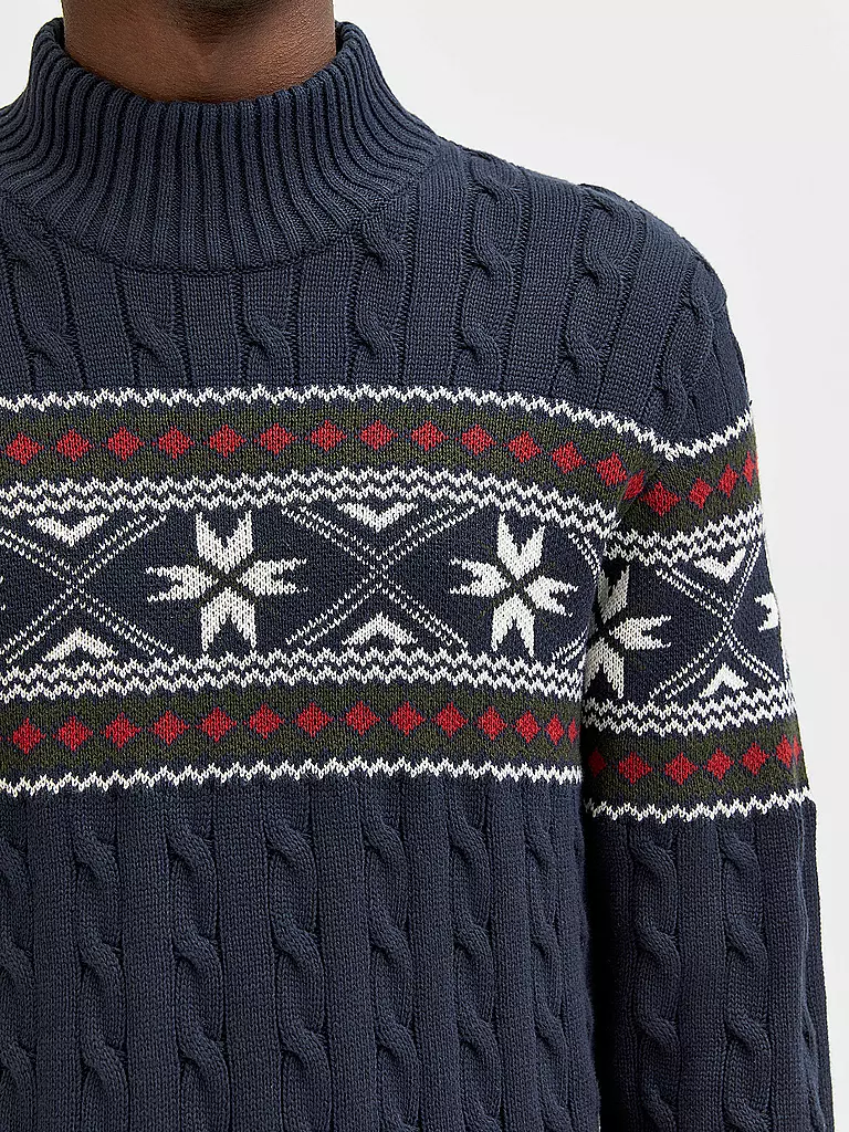 SELECTED | Stehkragenpullover SLHFLAKE  | Bleu