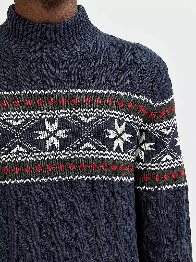 SELECTED | Stehkragenpullover SLHFLAKE  | Bleu