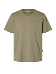 SELECTED | T-shirt SLHASPEN | Olive