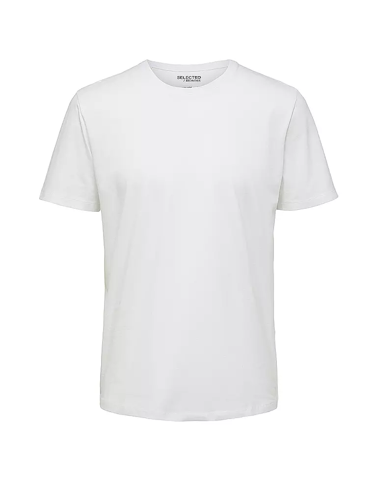 SELECTED | T-Shirt SLHASPEN | weiss