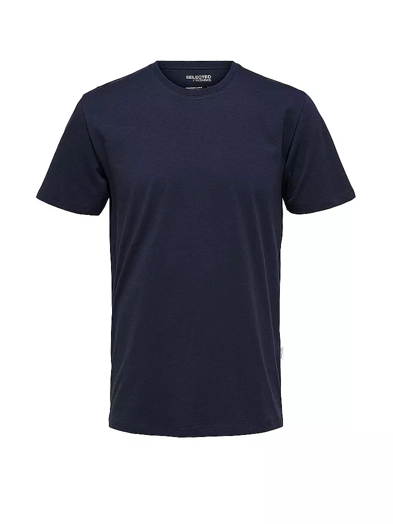 SELECTED | T-Shirt SLHASPEN | blau