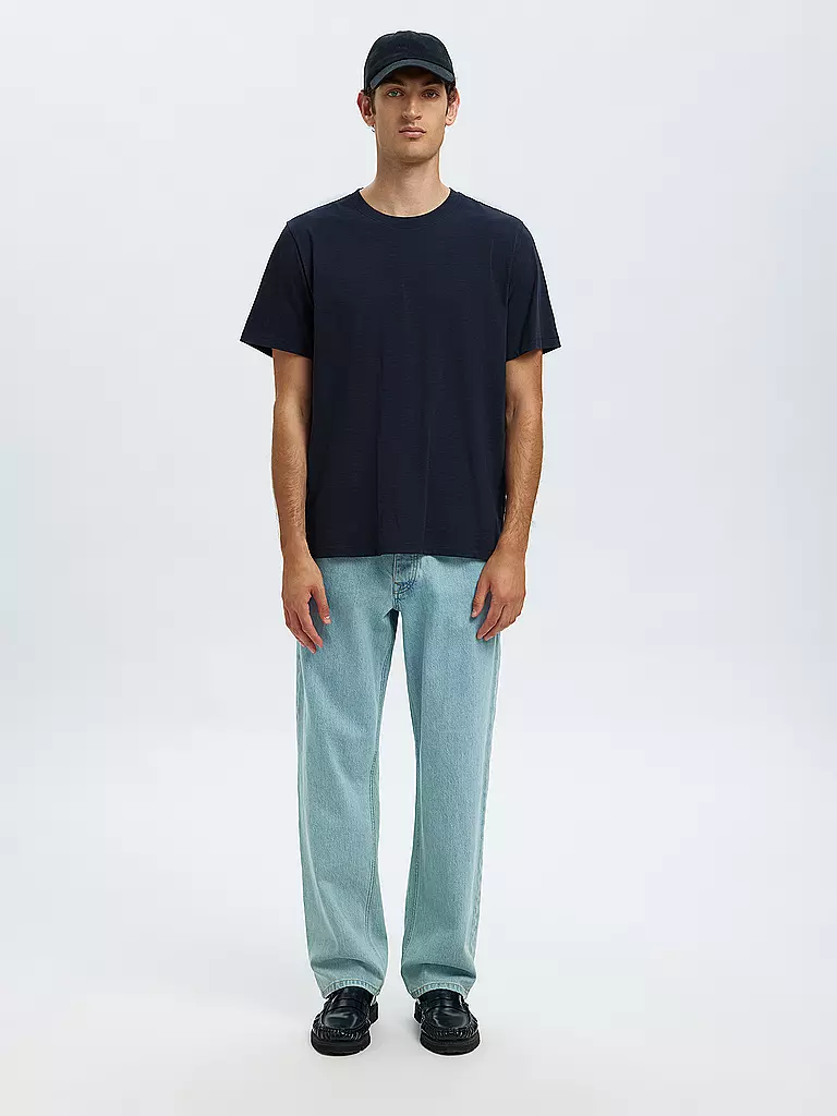SELECTED | T-shirt SLHASPEN | blau