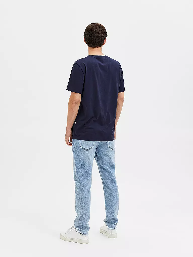 SELECTED | T-Shirt SLHASPEN | blau