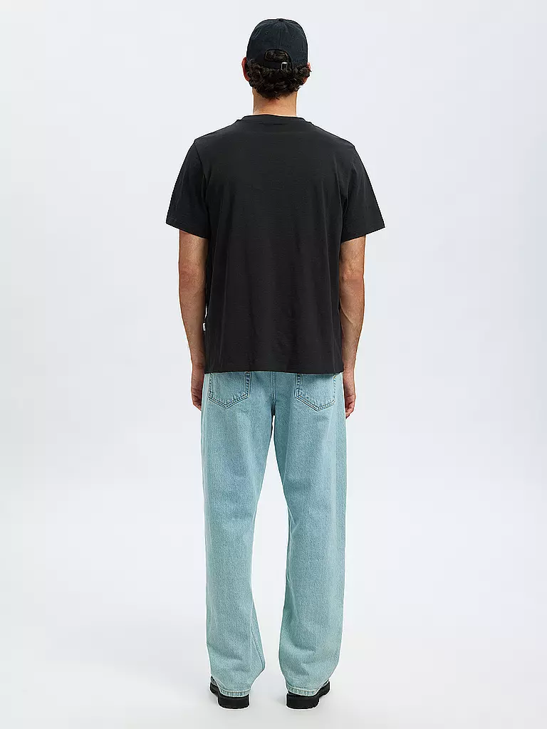 SELECTED | T-shirt SLHASPEN | schwarz
