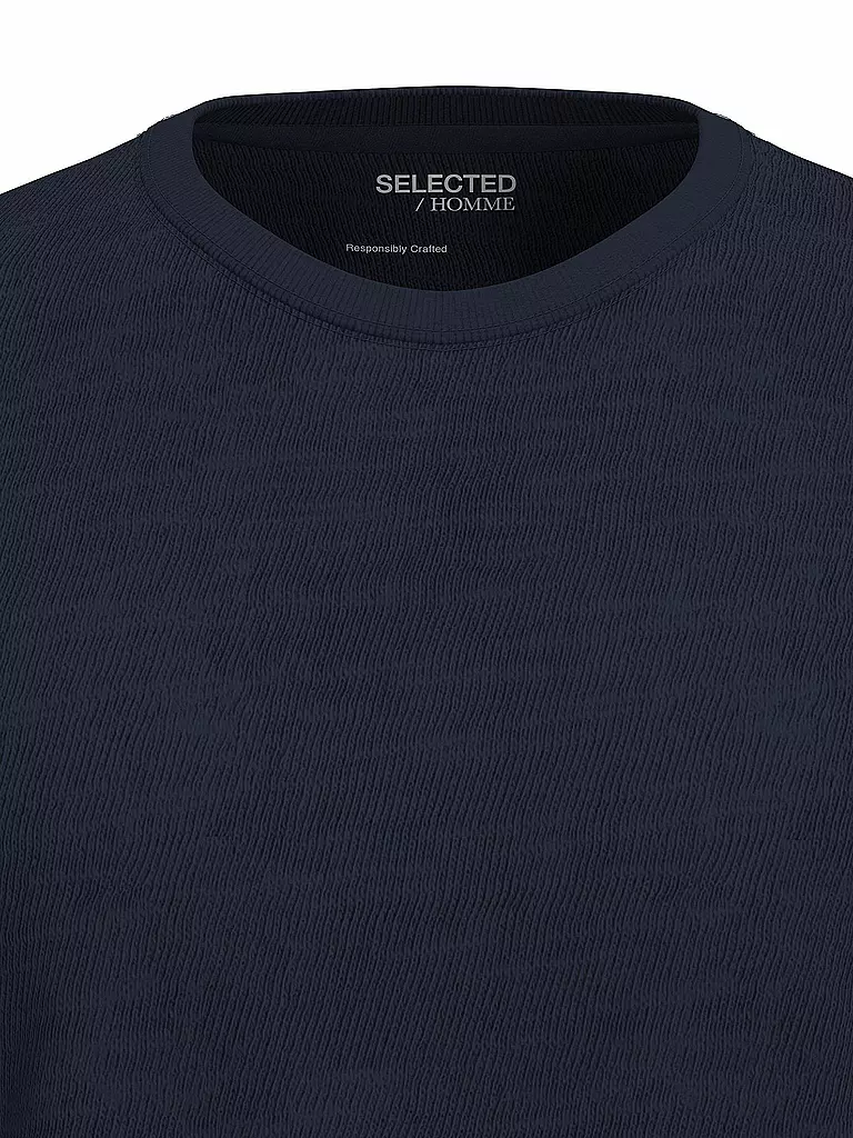 SELECTED | T-shirt SLHASPEN | blau