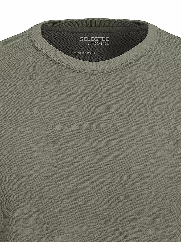 SELECTED | T-shirt SLHASPEN | grün
