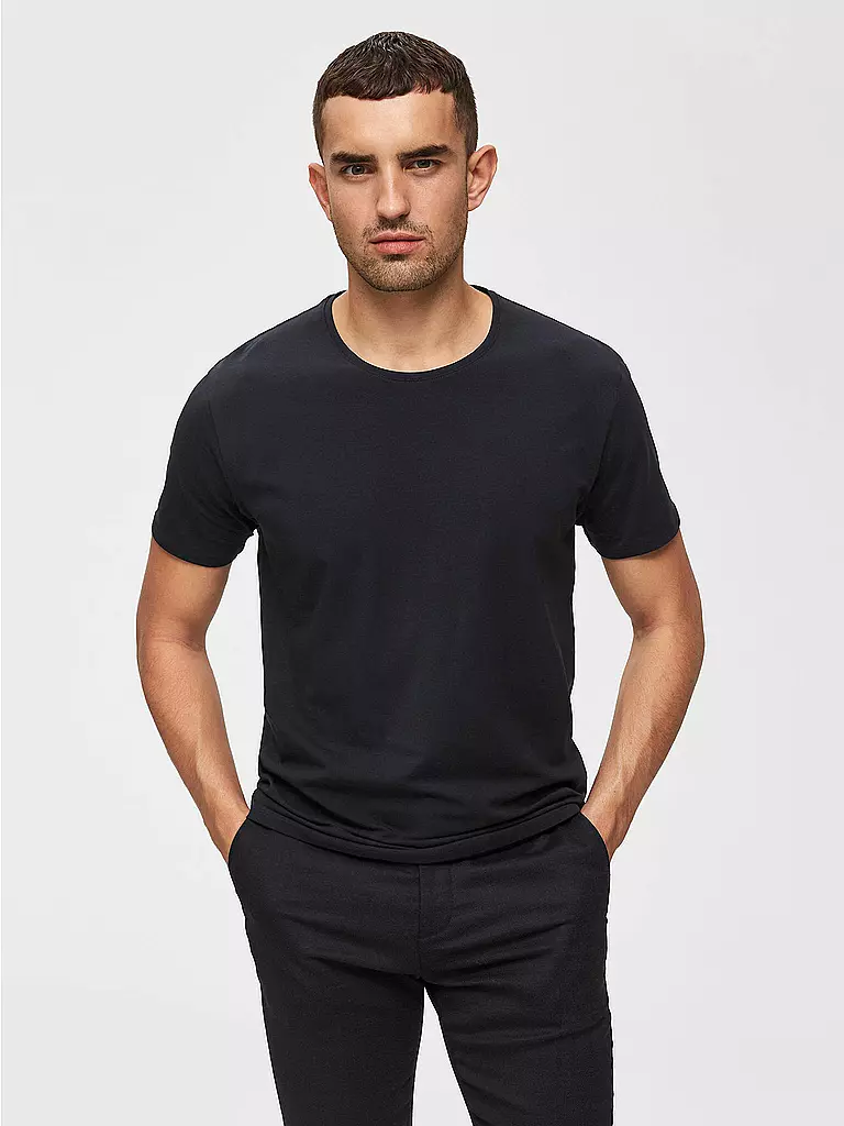 SELECTED | T-Shirt SLHNEWPIMA | Noir