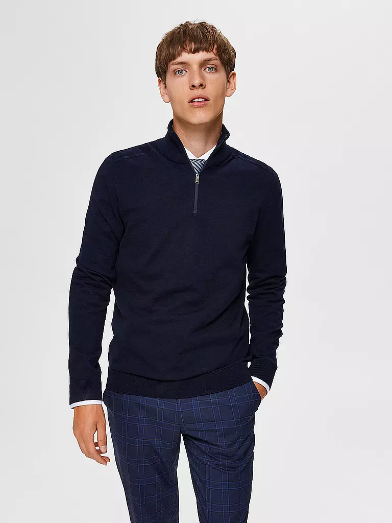 SELECTED | Troyer Pullover SLHBERG | Bleu