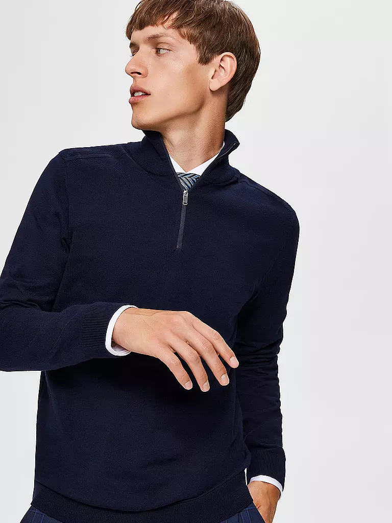 SELECTED | Troyer Pullover SLHBERG | Bleu