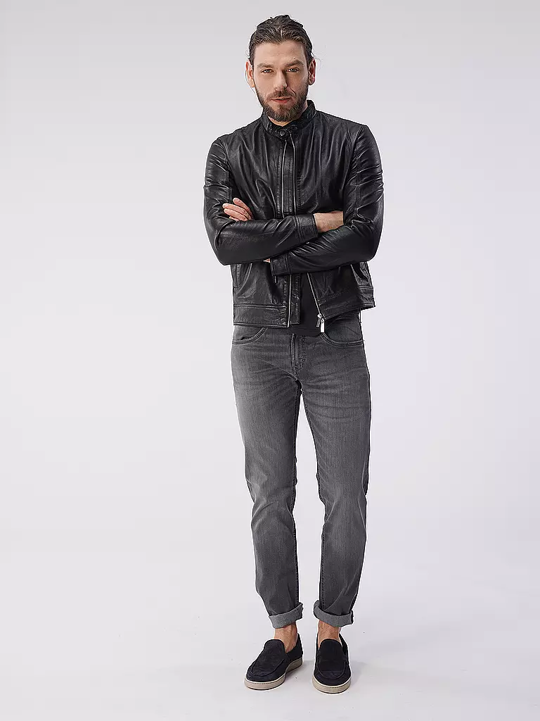 SELECTED | Veste en cuir SLHARCHIVE | schwarz