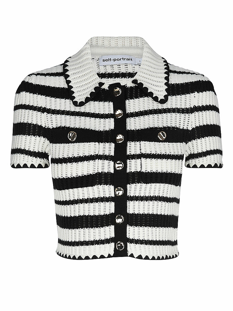 Self-Portrait Poloshirt crème M