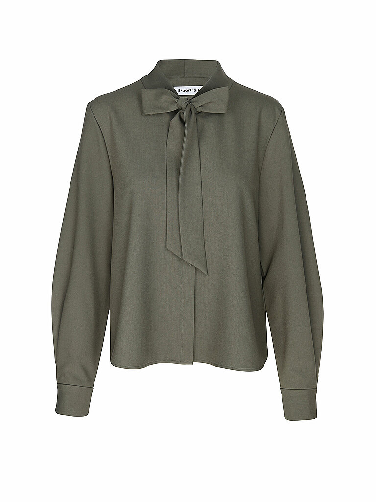 Self-Portrait Blouse olive XS