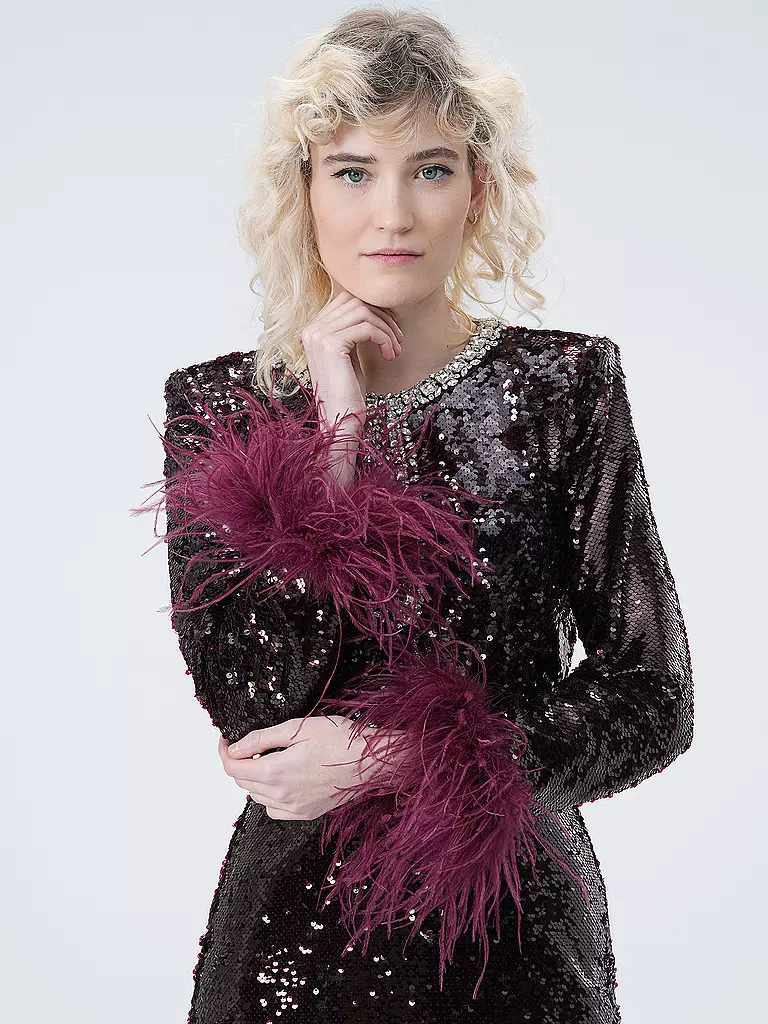 SELF-PORTRAIT | Abendkleid | Rouge foncé