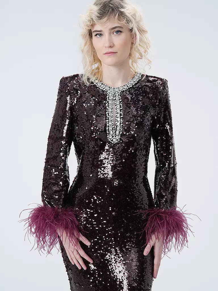 SELF-PORTRAIT | Abendkleid | Rouge foncé