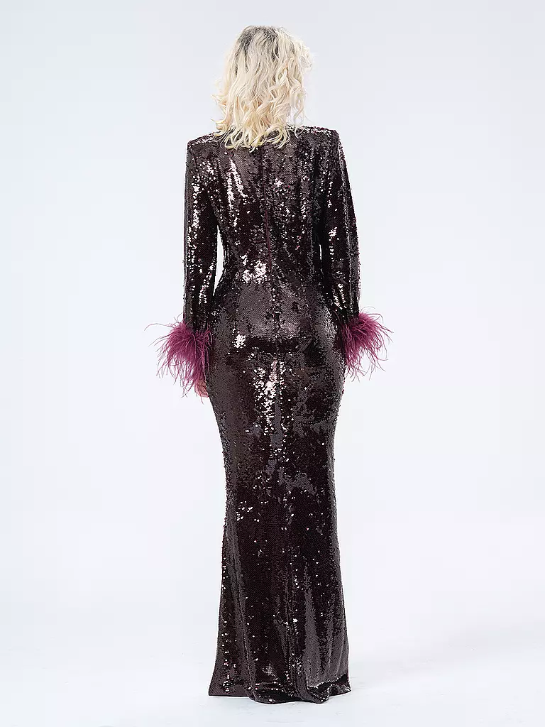 SELF-PORTRAIT | Abendkleid | Rouge foncé