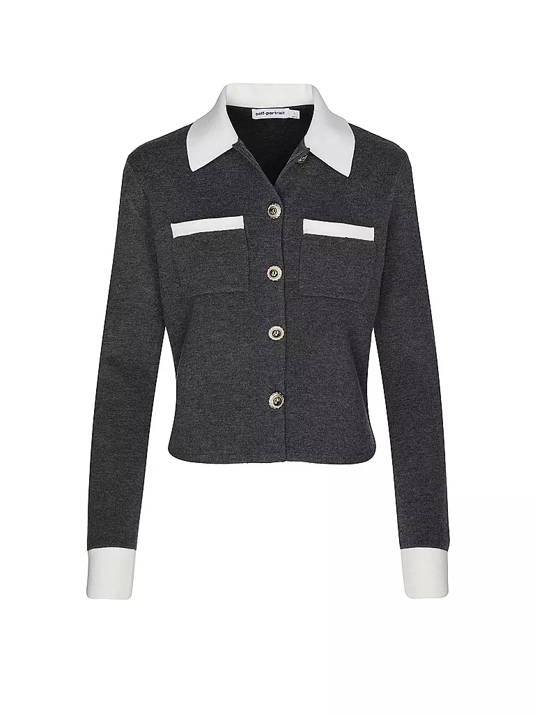 SELF-PORTRAIT | Cardigan | grau