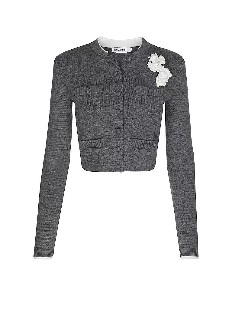 SELF-PORTRAIT | Cardigan | Gris