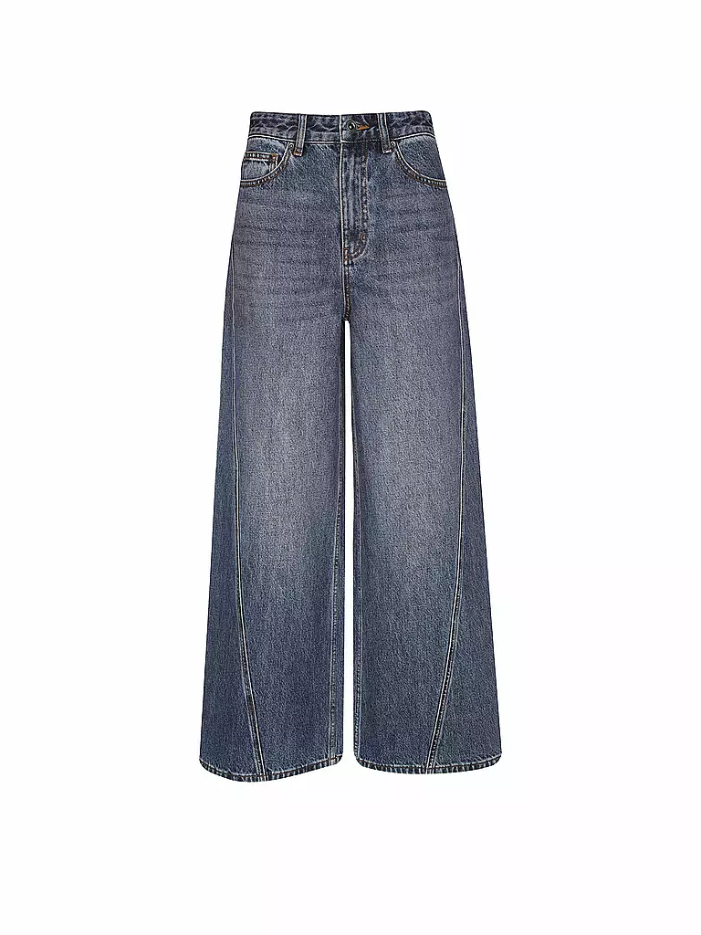 SELF-PORTRAIT | Jeans Wide Leg | blau