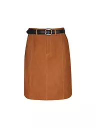 SELF-PORTRAIT | Jupe en cuir | Marron