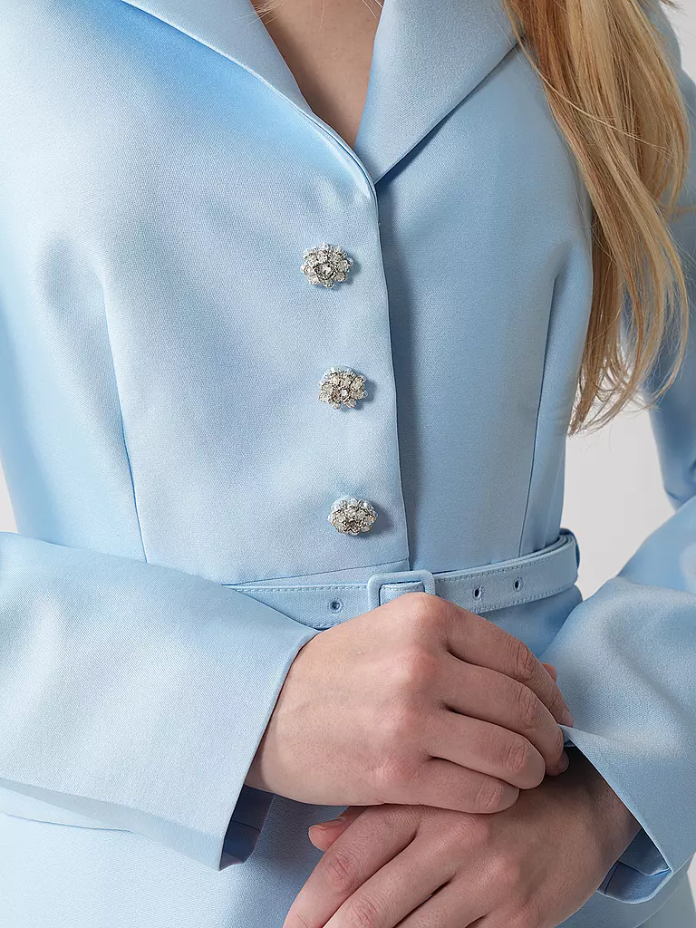 SELF-PORTRAIT | Midikleid  | Bleu clair