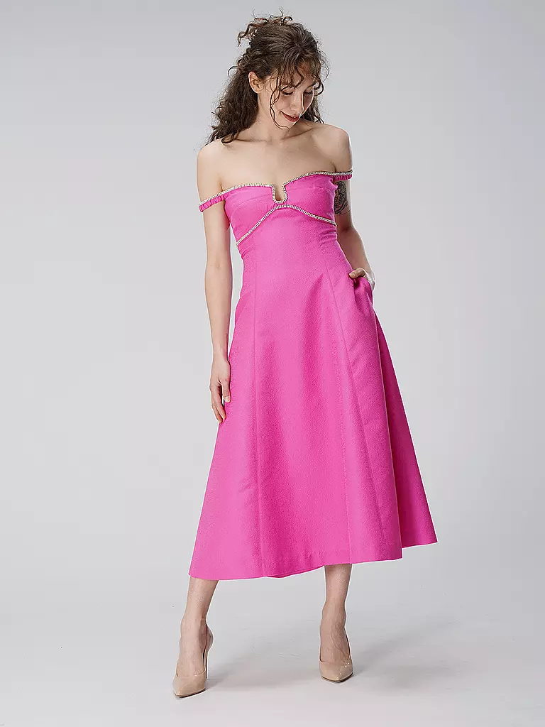 SELF-PORTRAIT | Midikleid | Rose vif