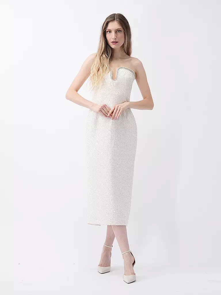 SELF-PORTRAIT | Midikleid | Crème