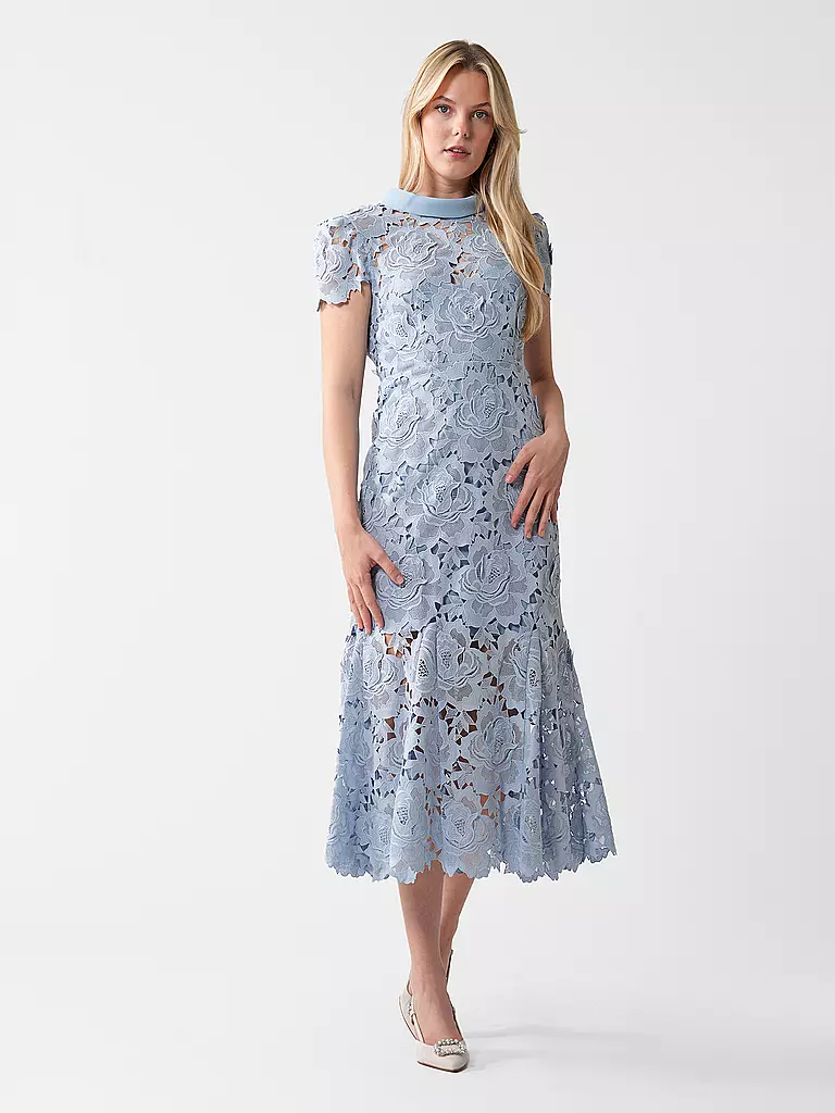 SELF-PORTRAIT | Midikleid | Bleu clair