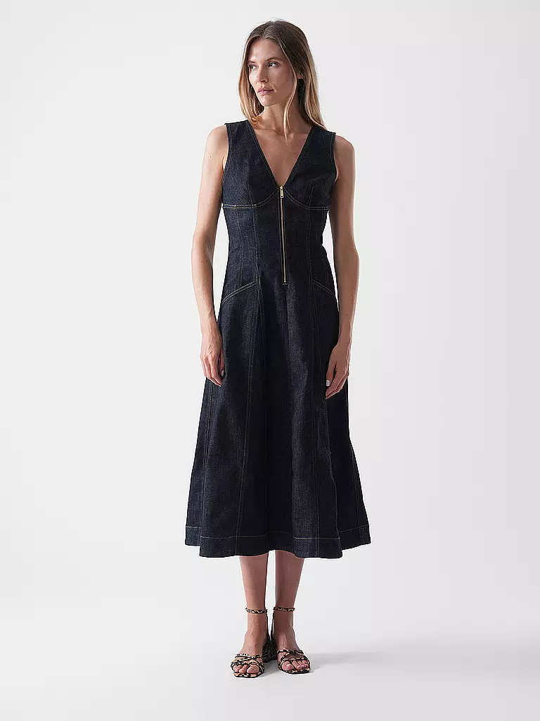 SELF-PORTRAIT | Midikleid | blau