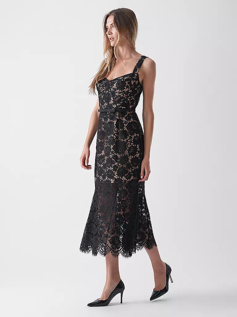 SELF-PORTRAIT | Midikleid | schwarz