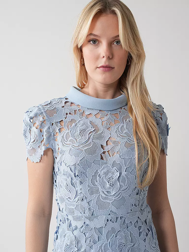 SELF-PORTRAIT | Midikleid | Bleu clair