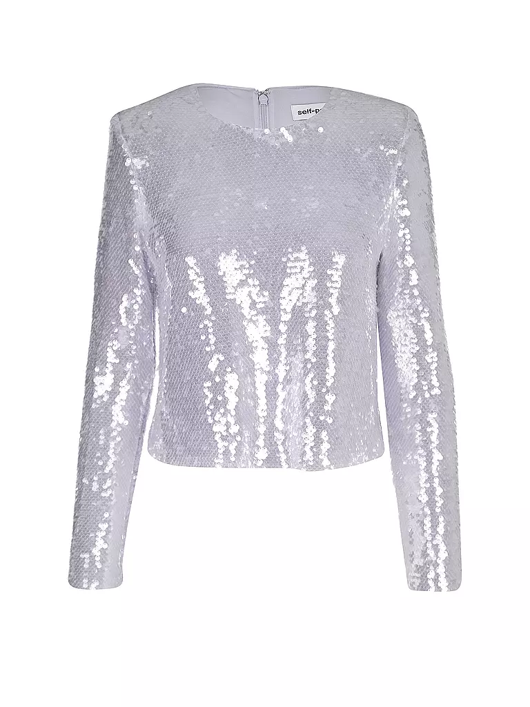 SELF-PORTRAIT | T-shirt à manches longues | silber
