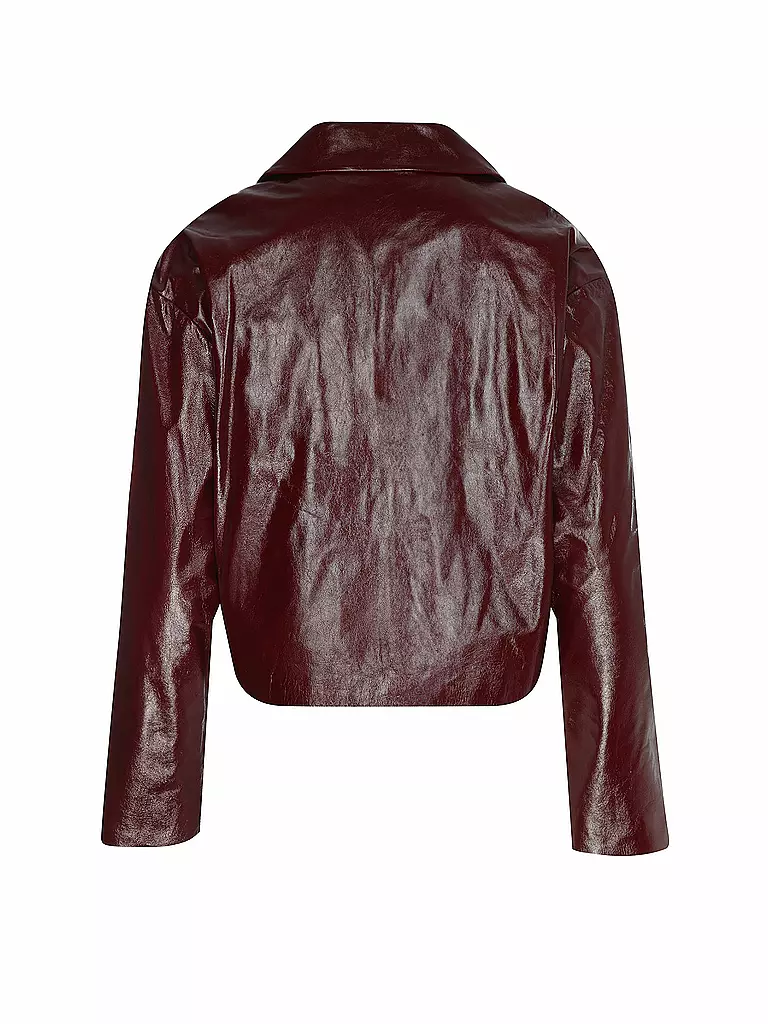 SELF-PORTRAIT | Veste en cuir | dunkelrot
