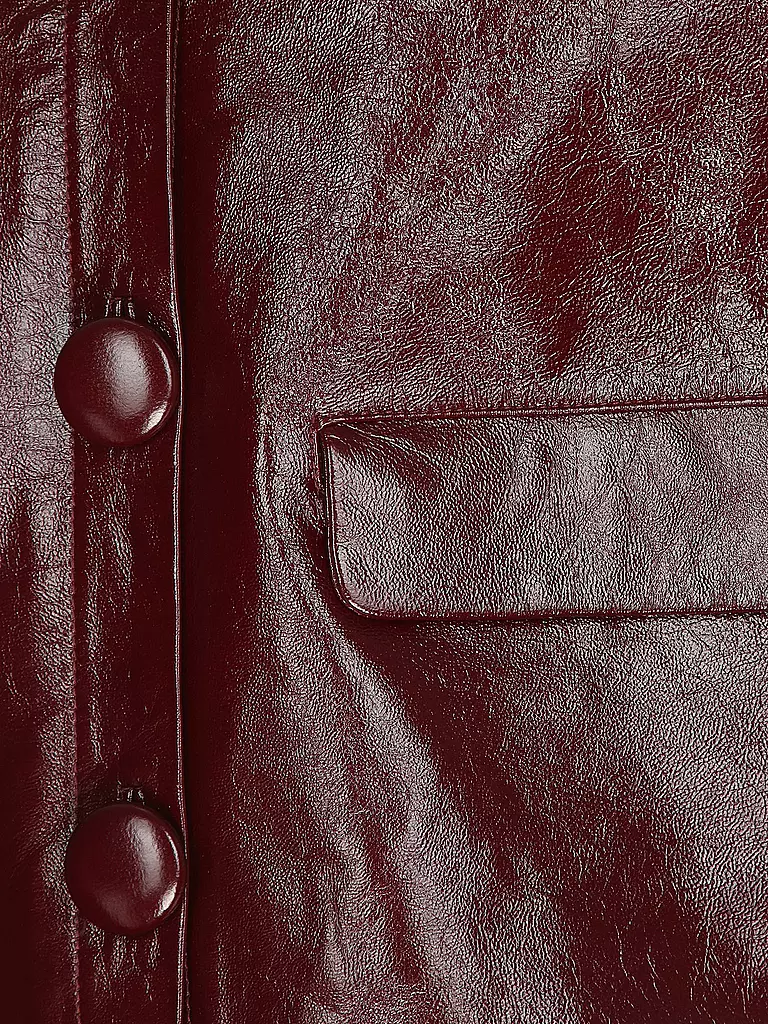 SELF-PORTRAIT | Veste en cuir | dunkelrot