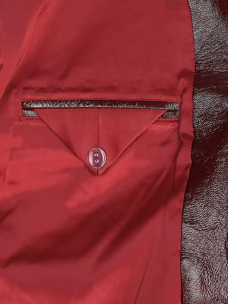 SELF-PORTRAIT | Veste en cuir | dunkelrot