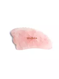 SENTARA | Pierre de massage - Corne Gua Sha avec dent Quartz Rose | Rose