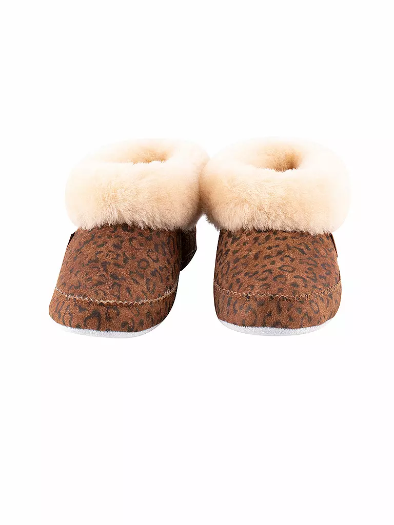 SHEPHERD OF SWEDEN | Chaussons - Pantoufles en peau de mouton Emmy | camel