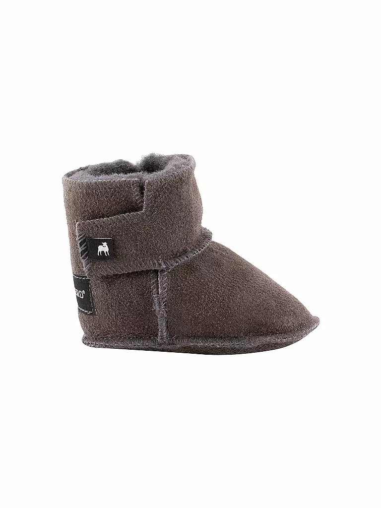 SHEPHERD OF SWEDEN | Chaussons bébé en peau de mouton Borås | grau