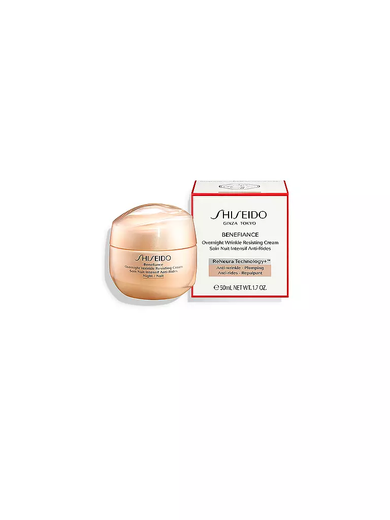 SHISEIDO | Crème pour le visage - Benefiance Overnight Wrinkle Resisting 50ml Cream 50ml | keine Farbe