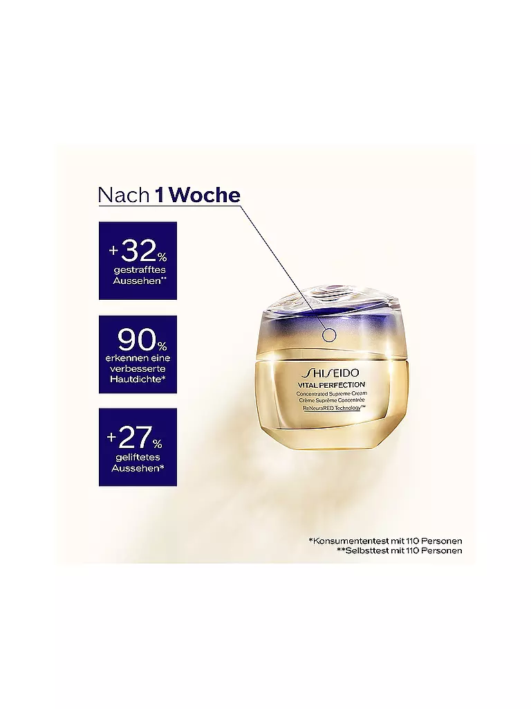 SHISEIDO | Crème pour le visage - Vital Perfection Concentrated Supreme Cream REFILL 50ml | keine Farbe