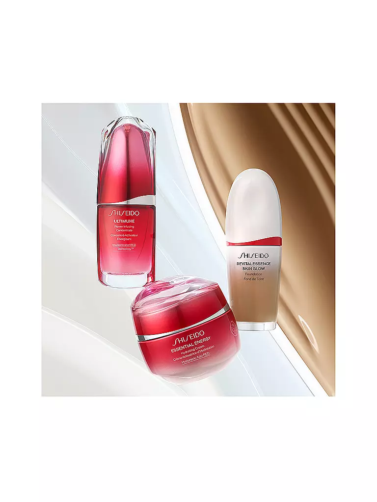 SHISEIDO | REVITALESSENCE Skin Glow Foundation SPF30 PA+++ (410 Pierre de soleil) | braun