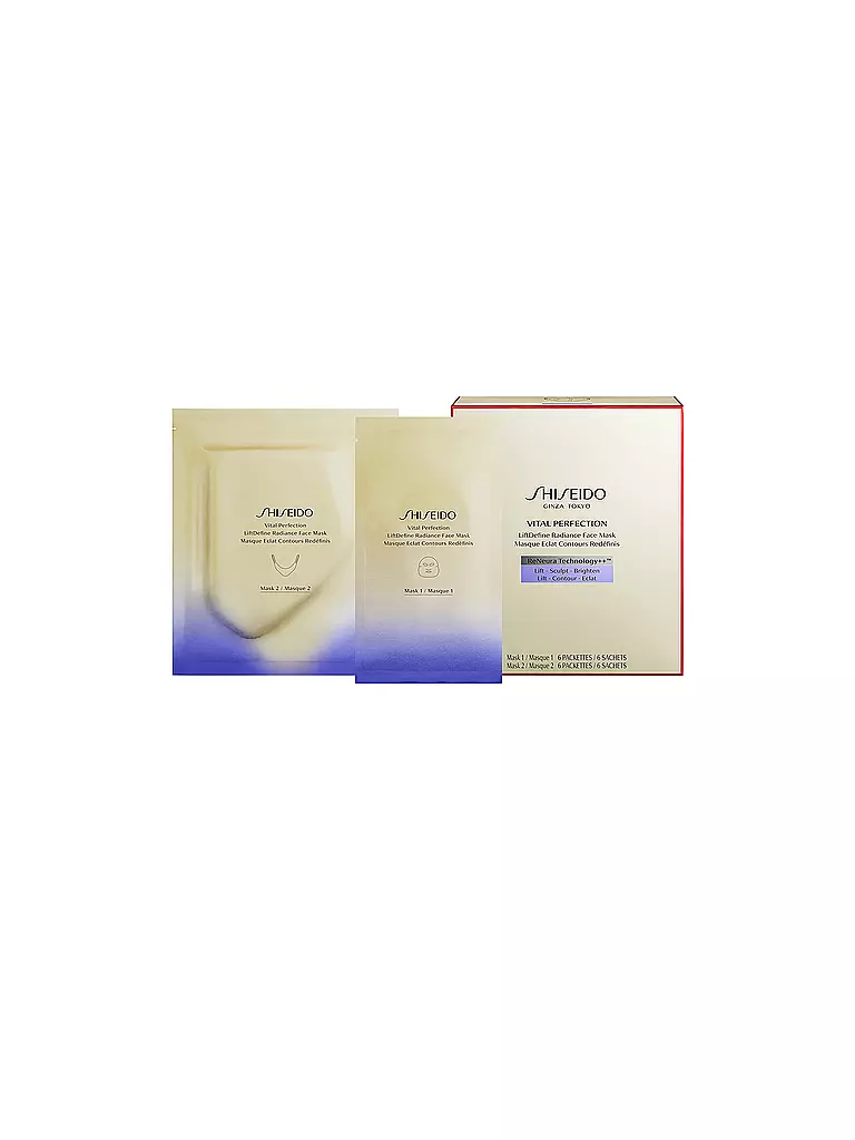 SHISEIDO | Vital Perfection Liftdefine Radiance Face Mask 6 pièces | 