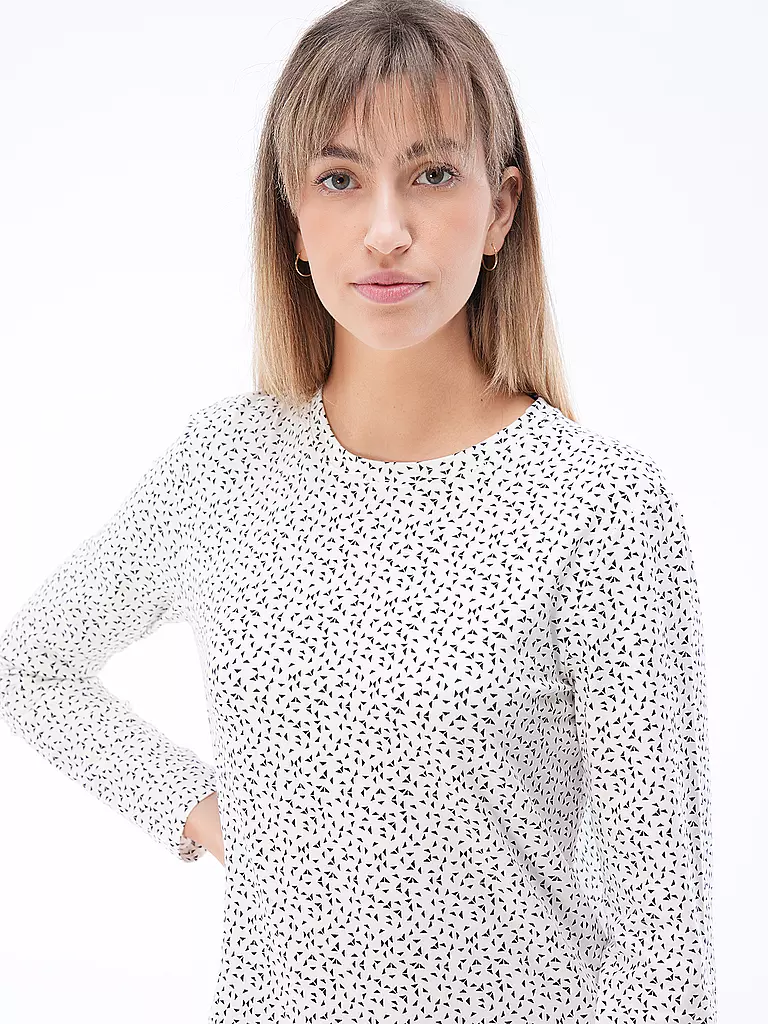 SHORT STORIES | Pyjama
Marque : SHORT STORIES
Couleur : crème
Catégories : Mode, Femmes

Longueur des manches : Manches longues
Encolure : Col rond
Matière : Coton, Jersey
Motif : Uni, Imprimé all over
Coupe (vêtement d'extérieur) : Regular
Hauteur de la taille : T | 