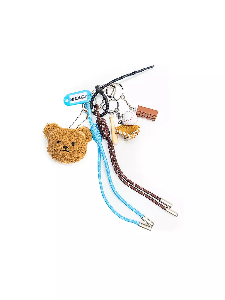SHOUIA | Porte-clés de sac #23 TEDDY BLUE | braun