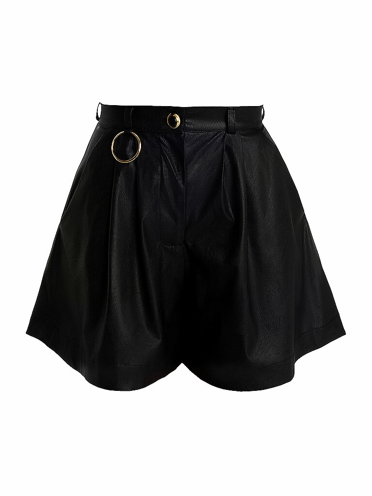 Shorts aspect cuir noir 42