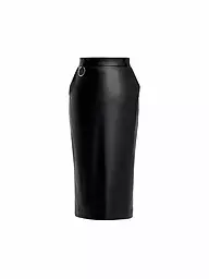 SILVIA SCHNEIDER | Jupe aspect cuir | Noir