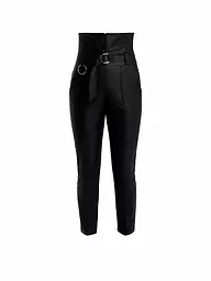 SILVIA SCHNEIDER | Pantalon aspect cuir | Noir