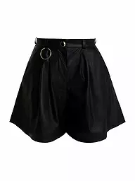 SILVIA SCHNEIDER | Shorts aspect cuir | Noir