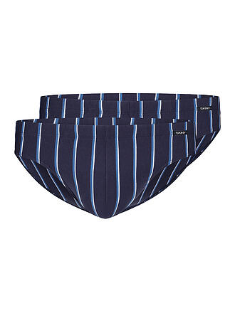 SKINY | Slip Brésilien Lot de 2 Advantage Homme Crownblue Stripe