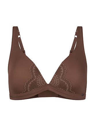 SKINY | Soutien-gorge sans armatures MICRORNAMENTS taupe foncé