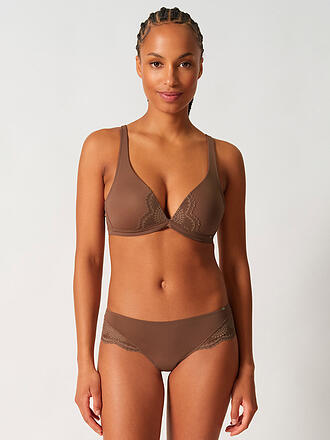 SKINY | Soutien-gorge sans armatures MICRORNAMENTS taupe foncé